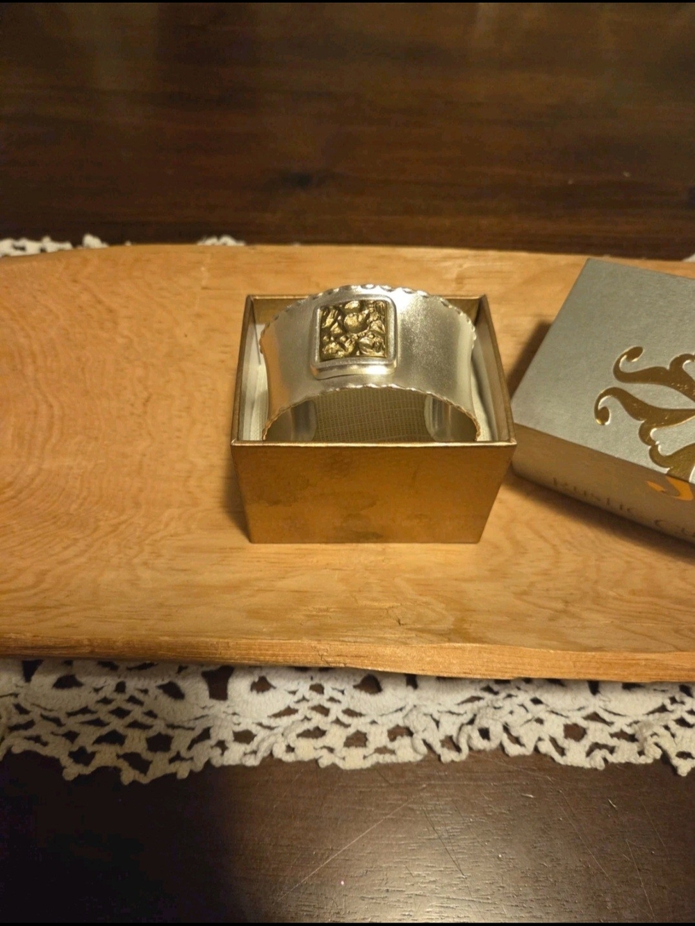 Rustic Cuff Silver Hammered Cuff Bracelet